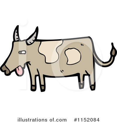 Royalty-Free (RF) Cow Clipart Illustration by lineartestpilot - Stock Sample #1152084
