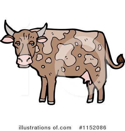 Royalty-Free (RF) Cow Clipart Illustration by lineartestpilot - Stock Sample #1152086