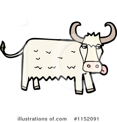 Royalty-Free (RF) Cow Clipart Illustration by lineartestpilot - Stock Sample #1152091