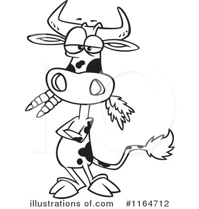 Cows Clipart #1164712 by toonaday