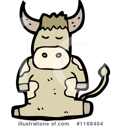 Royalty-Free (RF) Cow Clipart Illustration by lineartestpilot - Stock Sample #1168404