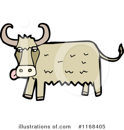 Royalty-Free (RF) Cow Clipart Illustration by lineartestpilot - Stock Sample #1168405