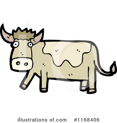 Royalty-Free (RF) Cow Clipart Illustration by lineartestpilot - Stock Sample #1168406