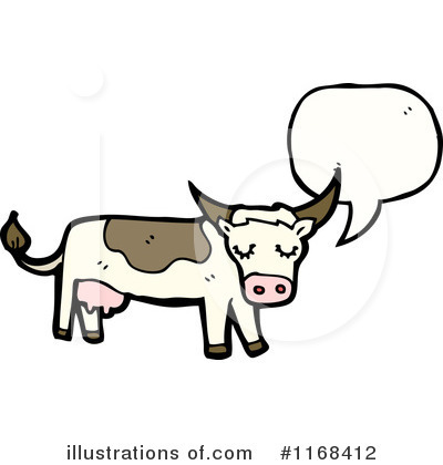Royalty-Free (RF) Cow Clipart Illustration by lineartestpilot - Stock Sample #1168412