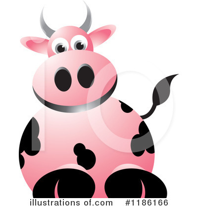 Royalty-Free (RF) Cow Clipart Illustration by Lal Perera - Stock Sample #1186166