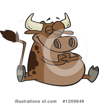 Cows Clipart #1209646 by toonaday