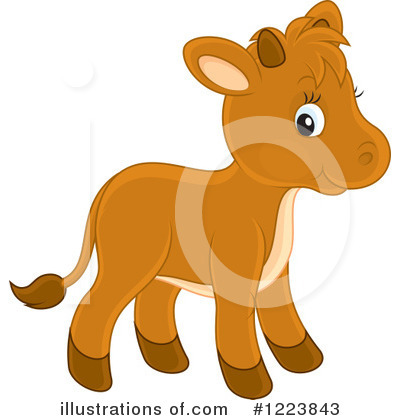 Royalty-Free (RF) Cow Clipart Illustration by Alex Bannykh - Stock Sample #1223843