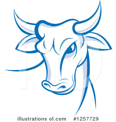 Royalty-Free (RF) Cow Clipart Illustration by Lal Perera - Stock Sample #1257729