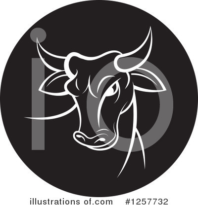 Royalty-Free (RF) Cow Clipart Illustration by Lal Perera - Stock Sample #1257732