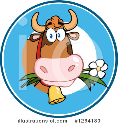 Cow Clipart #1264180 by Hit Toon