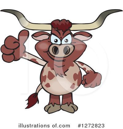 Royalty-Free (RF) Cow Clipart Illustration by Dennis Holmes Designs - Stock Sample #1272823