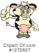 Cow Clipart #1272827 by Dennis Holmes Designs