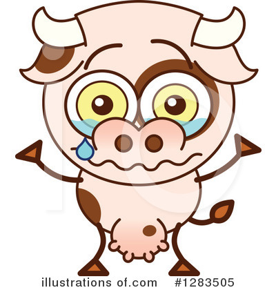 Royalty-Free (RF) Cow Clipart Illustration by Zooco - Stock Sample #1283505