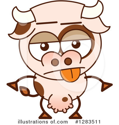 Royalty-Free (RF) Cow Clipart Illustration by Zooco - Stock Sample #1283511