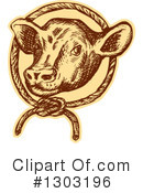Cow Clipart #1303196 by patrimonio