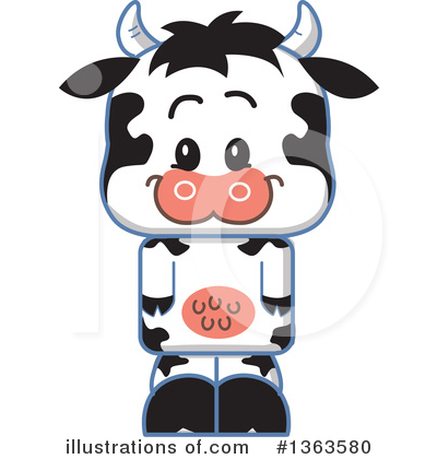 Cow Clipart #1363580 by Clip Art Mascots