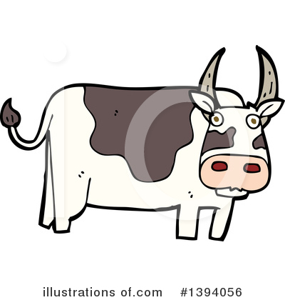 Royalty-Free (RF) Cow Clipart Illustration by lineartestpilot - Stock Sample #1394056