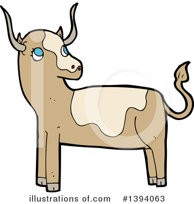 Royalty-Free (RF) Cow Clipart Illustration by lineartestpilot - Stock Sample #1394063