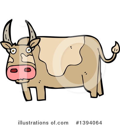 Royalty-Free (RF) Cow Clipart Illustration by lineartestpilot - Stock Sample #1394064
