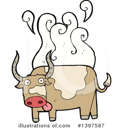 Royalty-Free (RF) Cow Clipart Illustration by lineartestpilot - Stock Sample #1397587