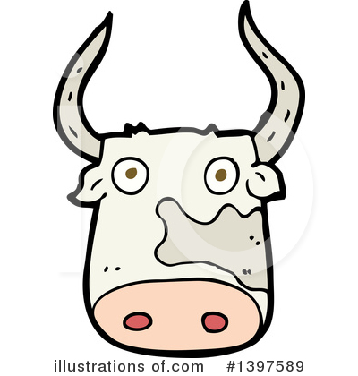 Royalty-Free (RF) Cow Clipart Illustration by lineartestpilot - Stock Sample #1397589