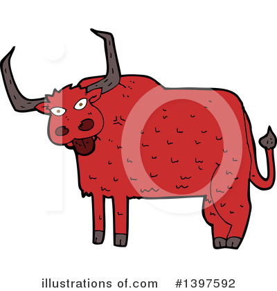 Royalty-Free (RF) Cow Clipart Illustration by lineartestpilot - Stock Sample #1397592