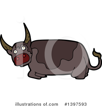 Royalty-Free (RF) Cow Clipart Illustration by lineartestpilot - Stock Sample #1397593