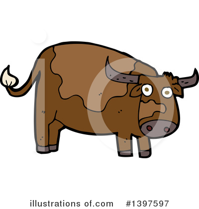 Royalty-Free (RF) Cow Clipart Illustration by lineartestpilot - Stock Sample #1397597