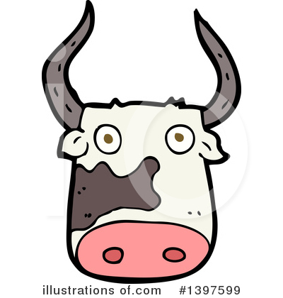 Royalty-Free (RF) Cow Clipart Illustration by lineartestpilot - Stock Sample #1397599