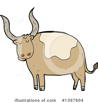 Royalty-Free (RF) Cow Clipart Illustration by lineartestpilot - Stock Sample #1397604