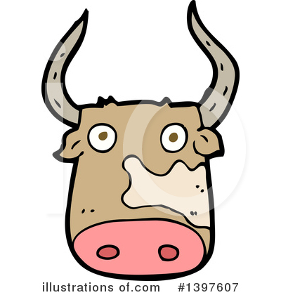 Royalty-Free (RF) Cow Clipart Illustration by lineartestpilot - Stock Sample #1397607