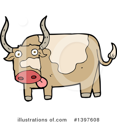 Royalty-Free (RF) Cow Clipart Illustration by lineartestpilot - Stock Sample #1397608