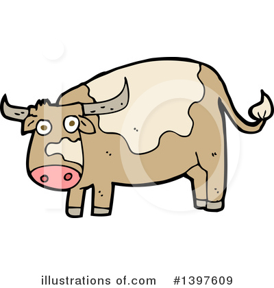 Royalty-Free (RF) Cow Clipart Illustration by lineartestpilot - Stock Sample #1397609
