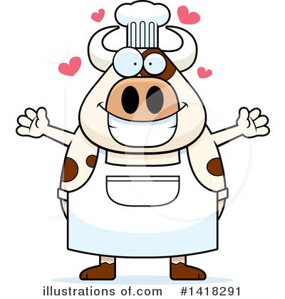 Royalty-Free (RF) Cow Clipart Illustration by Cory Thoman - Stock Sample #1418291