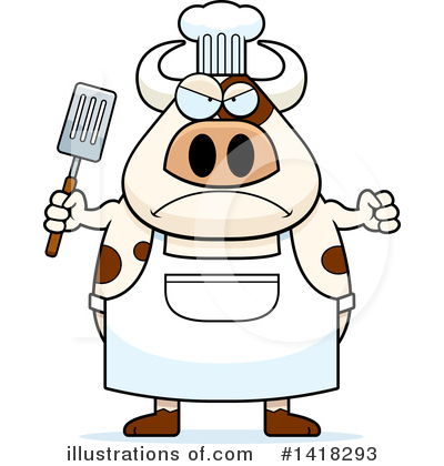 Royalty-Free (RF) Cow Clipart Illustration by Cory Thoman - Stock Sample #1418293