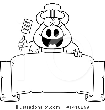 Royalty-Free (RF) Cow Clipart Illustration by Cory Thoman - Stock Sample #1418299