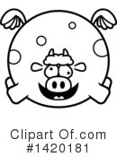 Cow Clipart #1420181 by Cory Thoman