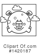 Cow Clipart #1420187 by Cory Thoman