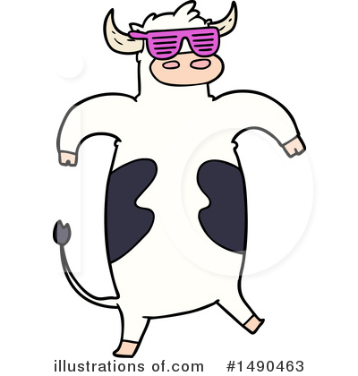Royalty-Free (RF) Cow Clipart Illustration by lineartestpilot - Stock Sample #1490463