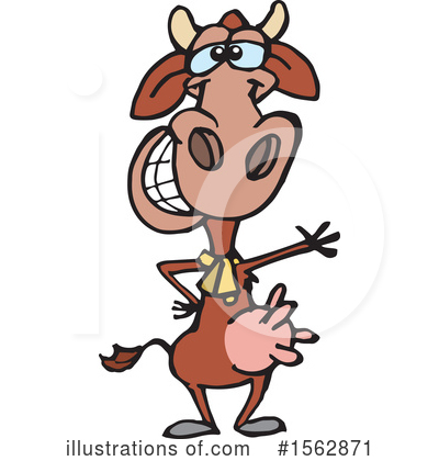 Royalty-Free (RF) Cow Clipart Illustration by Dennis Holmes Designs - Stock Sample #1562871
