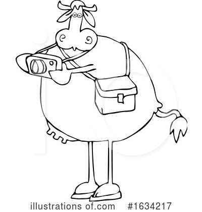 Royalty-Free (RF) Cow Clipart Illustration by djart - Stock Sample #1634217