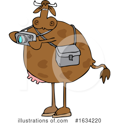 Royalty-Free (RF) Cow Clipart Illustration by djart - Stock Sample #1634220