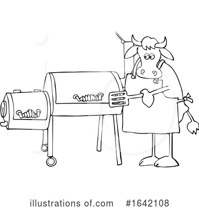 Royalty-Free (RF) Cow Clipart Illustration by djart - Stock Sample #1642108