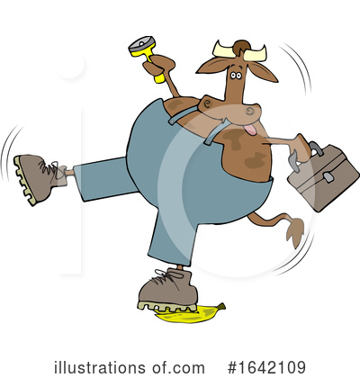 Royalty-Free (RF) Cow Clipart Illustration by djart - Stock Sample #1642109