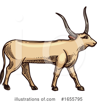 Bull Clipart #1655795 by Vector Tradition SM