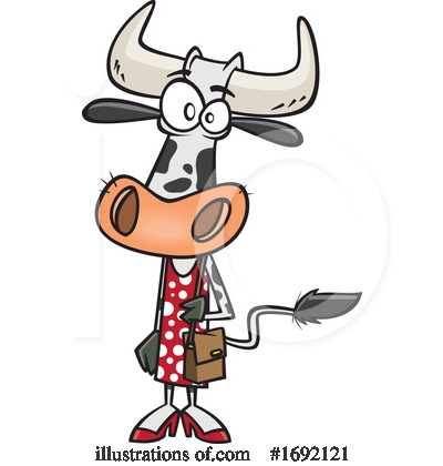 Cows Clipart #1692121 by toonaday