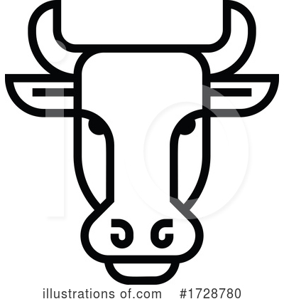 Royalty-Free (RF) Cow Clipart Illustration by AtStockIllustration - Stock Sample #1728780