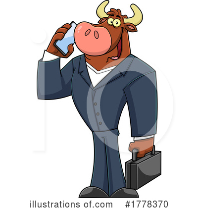 Royalty-Free (RF) Cow Clipart Illustration by Hit Toon - Stock Sample #1778370