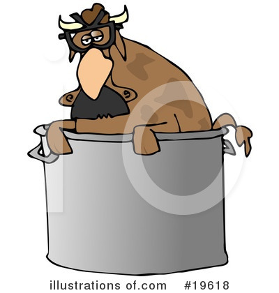 Royalty-Free (RF) Cow Clipart Illustration by djart - Stock Sample #19618