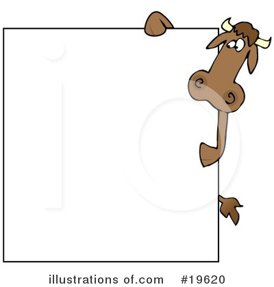 Royalty-Free (RF) Cow Clipart Illustration by djart - Stock Sample #19620